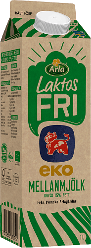 Eko Laktosfri Mellanmjölk